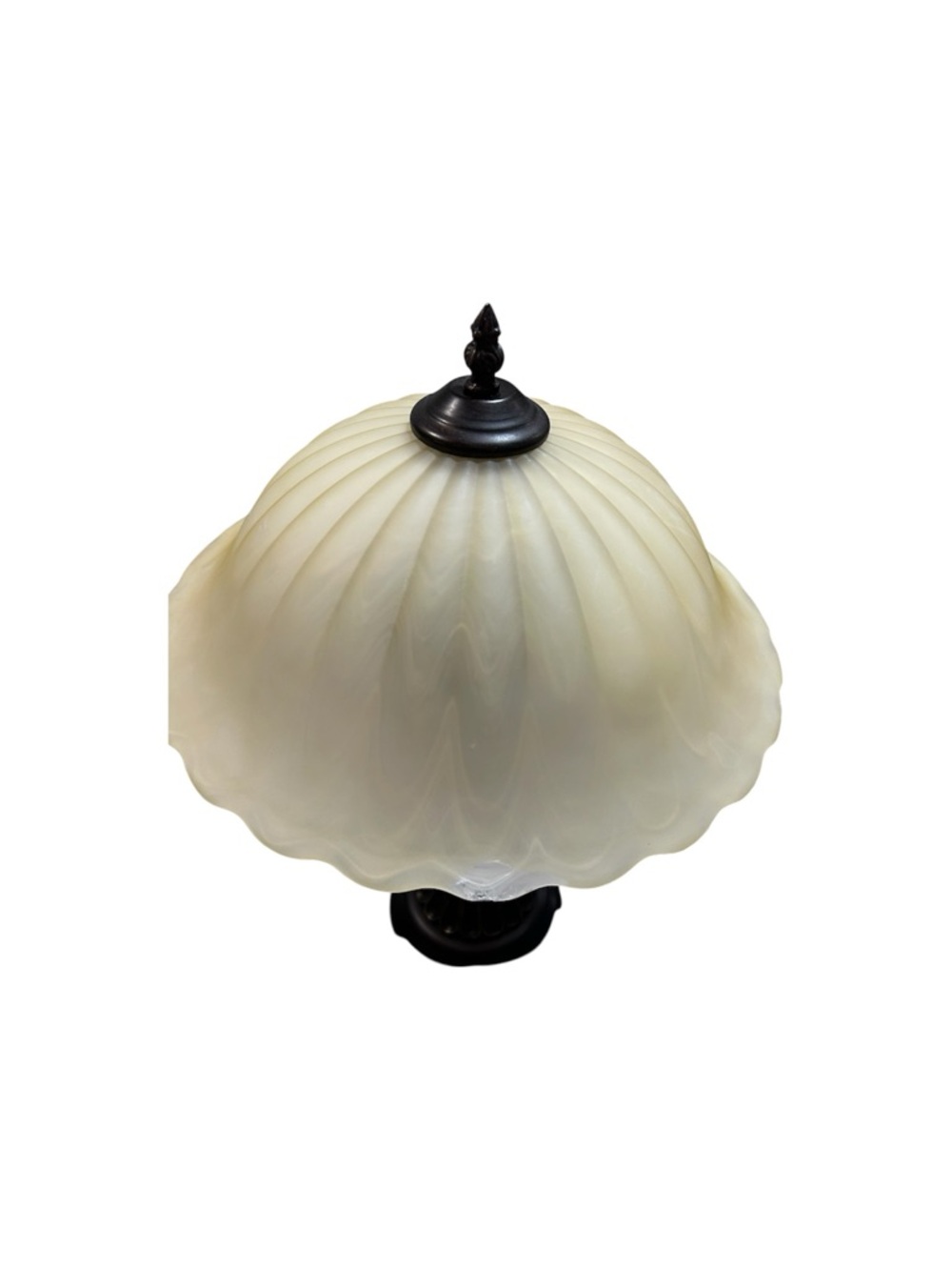 Vintage-Inspired Brown Fairy Lamp with Cream Glass Shade - Picture 5 of 7